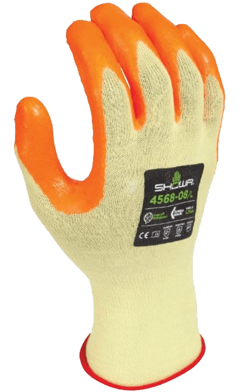 Showa DuPont Kevlar Seamless Knit Cut Resistant Gloves with Zorb-IT Foam  Nitrile Coated Palm