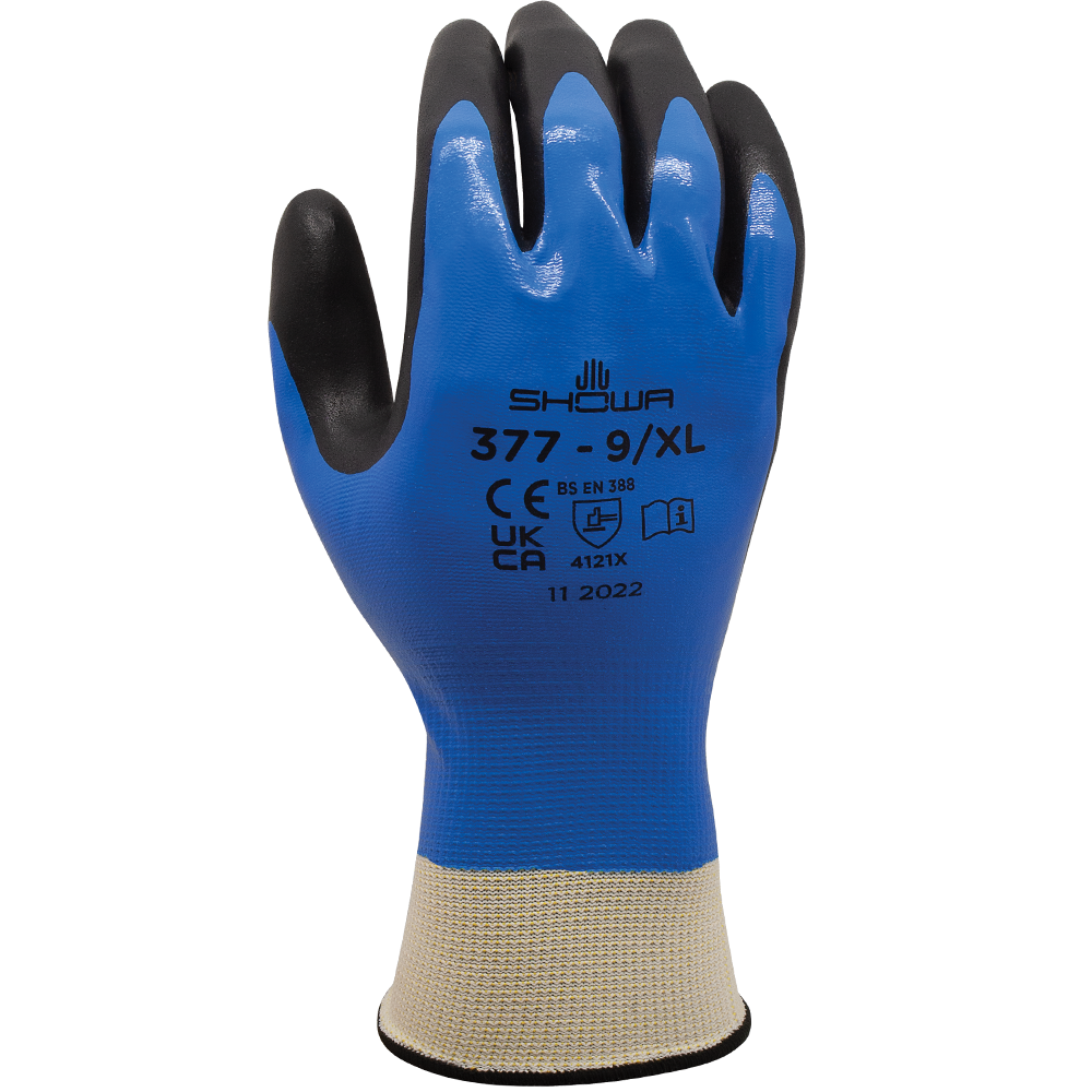 Showa S-TEX303XL-10 Cut Resistant Gloves,Yellow/Black,XL,PR